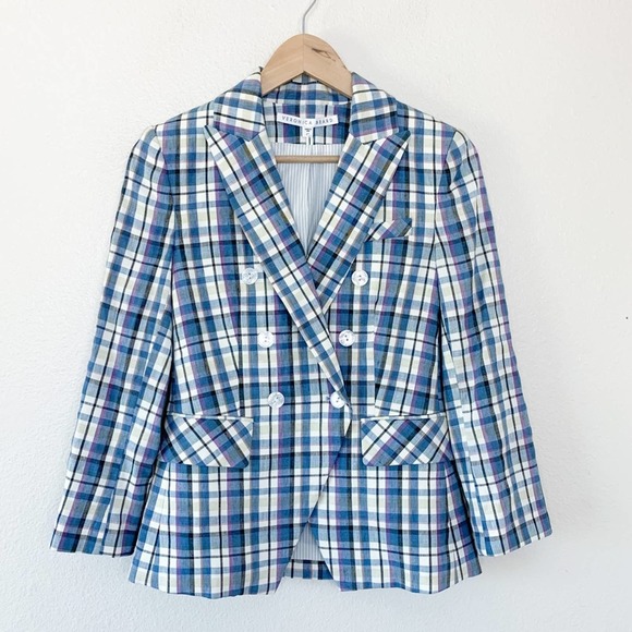 Veronica Beard Empire Linen Dickey Jacket - Picture 4 of 8